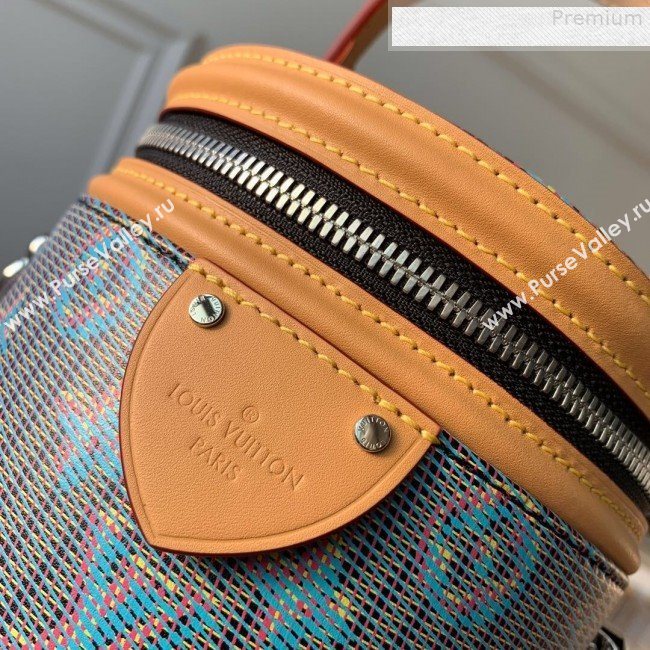 Louis Vuitton Cannes Monogram Pop Bucket Top Handle Bag M55457 Blue 2019 (KD-9080906)