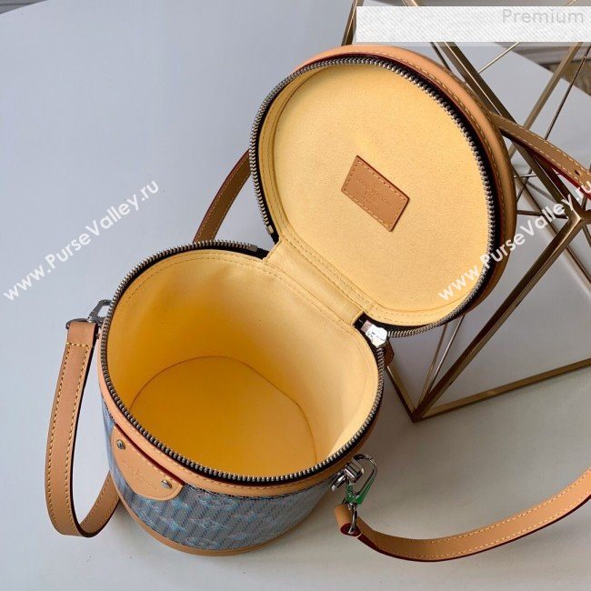 Louis Vuitton Cannes Monogram Pop Bucket Top Handle Bag M55457 Blue 2019 (KD-9080906)