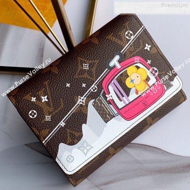 Louis Vuitton Christmas Print Victorine Flap Wallet in Monogram Canvas M63326 2019 (Fang-9080909)