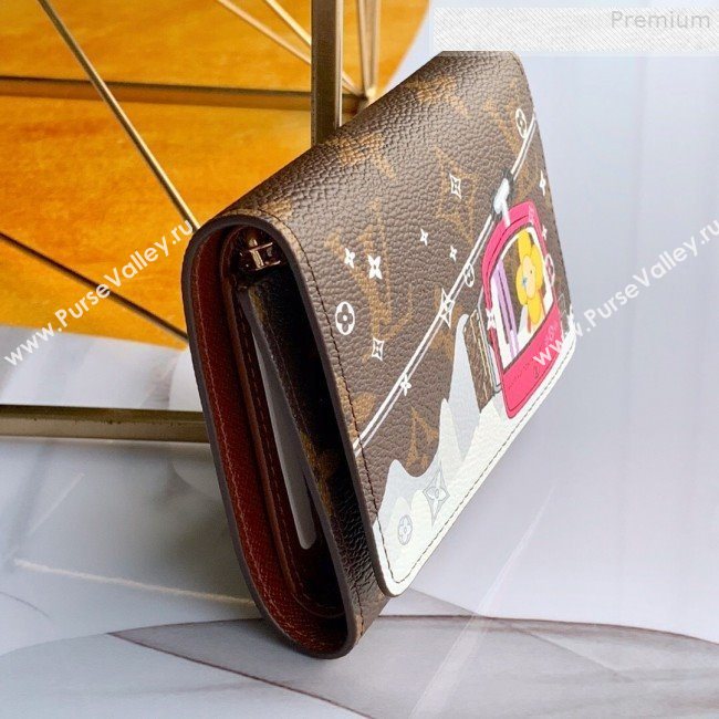 Louis Vuitton Christmas Print Victorine Flap Wallet in Monogram Canvas M63326 2019 (Fang-9080909)