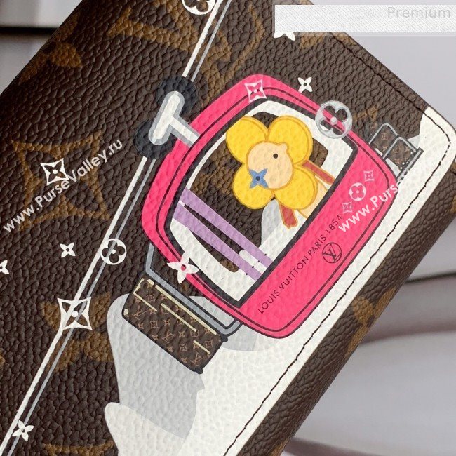 Louis Vuitton Christmas Print Victorine Flap Wallet in Monogram Canvas M63326 2019 (Fang-9080909)