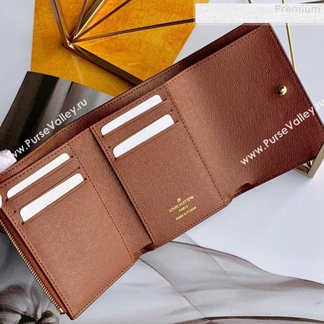 Louis Vuitton Christmas Print Victorine Flap Wallet in Monogram Canvas M63326 2019 (Fang-9080909)