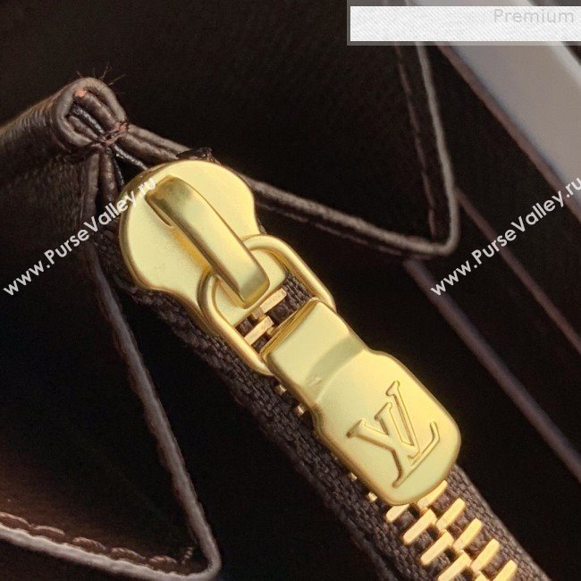 Louis Vuitton Christmas Print Zippy Long Wallet in Damier Ebene Canvas N60015 2019 (Fang-9080910)