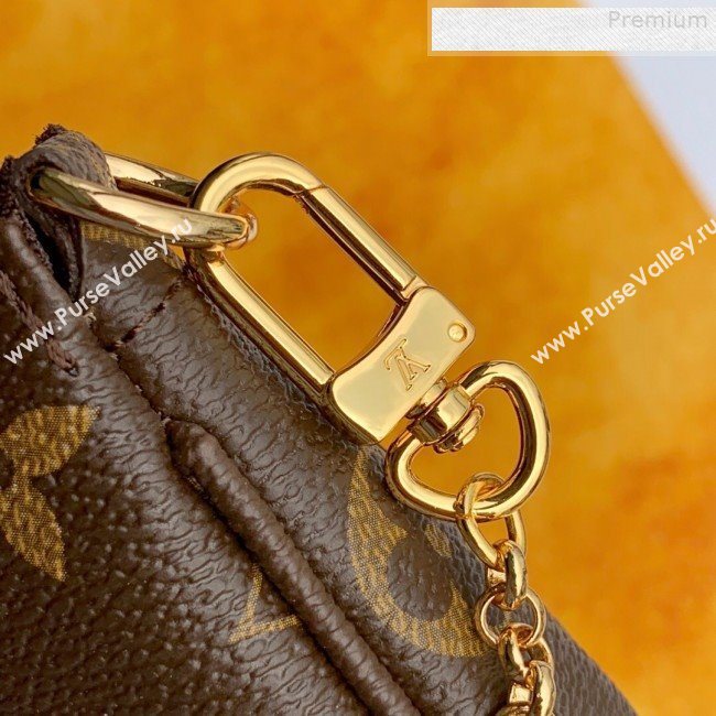 Louis Vuitton Christmas Print Mini Pochette Accessoires Pouch in Monogram Canvas M58009 2019 (Fang-9080908)