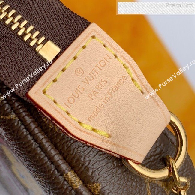 Louis Vuitton Christmas Print Mini Pochette Accessoires Pouch in Monogram Canvas M58009 2019 (Fang-9080908)