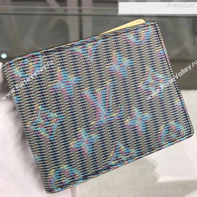 Louis Vuitton LV Monogram Pop Slender Wallet M62294 Blue 2019 (GAOS-9080914)