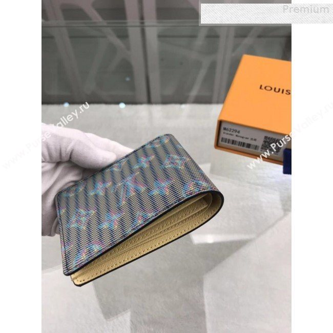 Louis Vuitton LV Monogram Pop Slender Wallet M62294 Blue 2019 (GAOS-9080914)