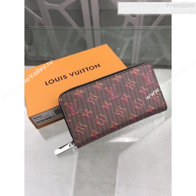 Louis Vuitton LV Monogram Pop Zippy Long Wallet M68662 Red 2019 (GAOS-9080921)