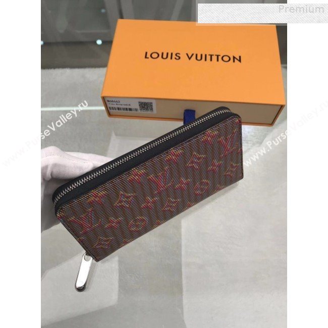 Louis Vuitton LV Monogram Pop Zippy Long Wallet M68662 Red 2019 (GAOS-9080921)