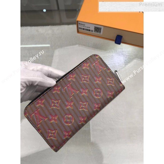 Louis Vuitton LV Monogram Pop Zippy Long Wallet M68662 Red 2019 (GAOS-9080921)