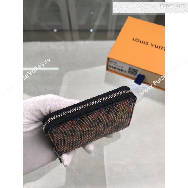 Louis Vuitton LV Damier Pop Zippy Coin Purse Wallet M68663 Red 2019 (GAOS-9080917)