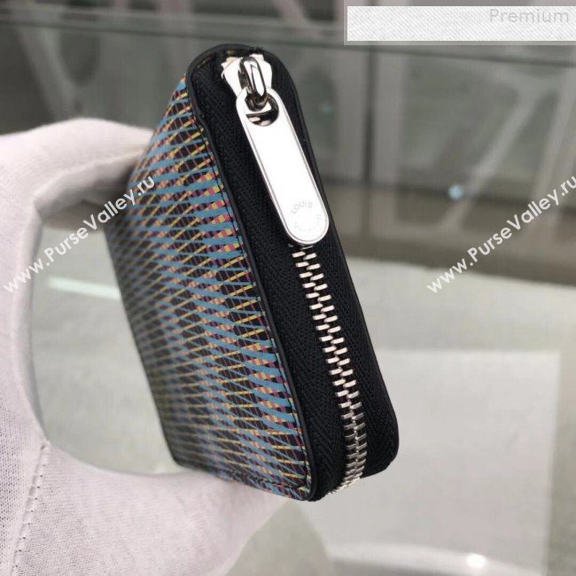 Louis Vuitton LV Damier Pop Zippy Coin Purse Wallet M68663 Blue 2019 (GAOS-9080918)