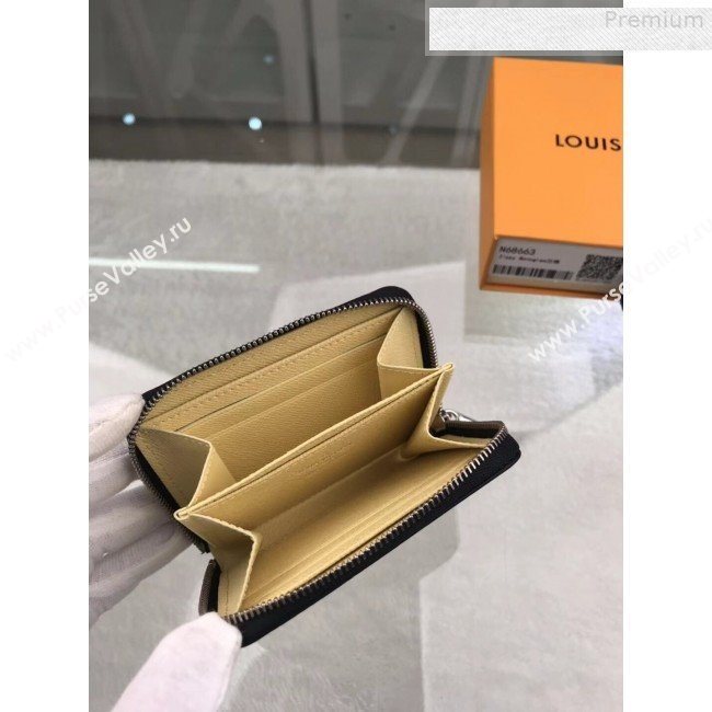 Louis Vuitton LV Damier Pop Zippy Coin Purse Wallet M68663 Blue 2019 (GAOS-9080918)