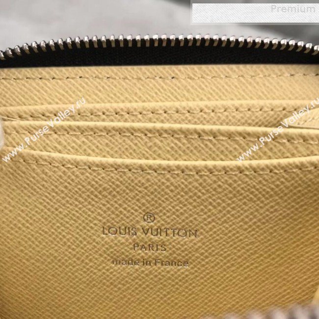 Louis Vuitton LV Damier Pop Zippy Coin Purse Wallet M68663 Blue 2019 (GAOS-9080918)