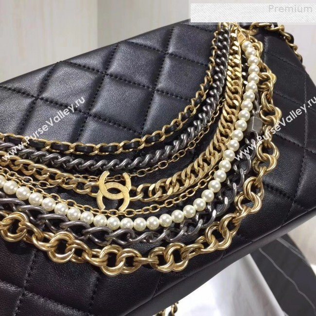 Chanel Quilted Leather Chain Tassel Camera Case Shoulder Bag AS0773 Black 2019 (GANEN-9081332)