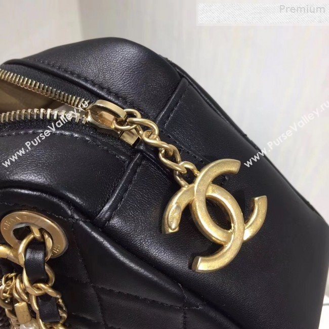 Chanel Quilted Leather Chain Tassel Camera Case Shoulder Bag AS0773 Black 2019 (GANEN-9081332)