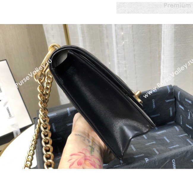 Chanel Calfskin Embossed Coco Small Flap Bag AS0931 Black 2019 (FM-9081338)