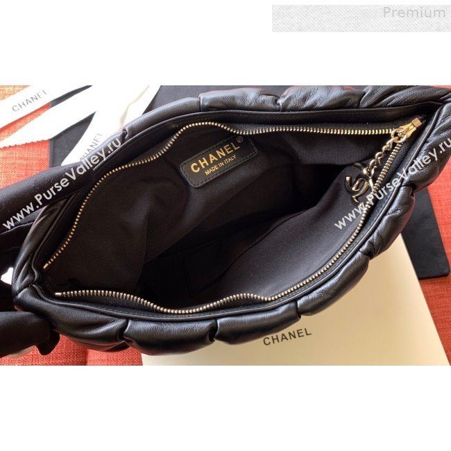 Chanel Quilted Lambskin Pearl Large Evening Clutch AS0630 Black 2019 (FM-9081345)