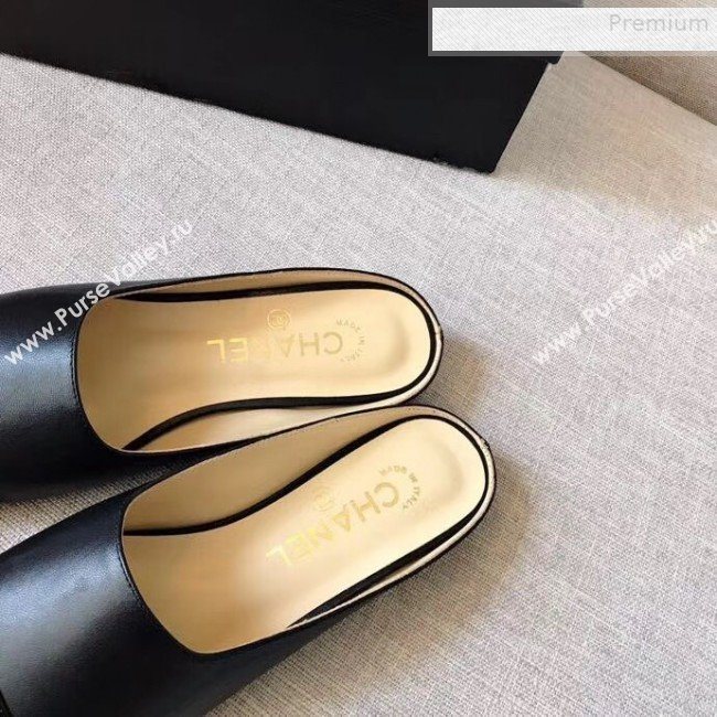 Chanel Lambskin Flat Mules Black 02 2019 (XZG-9081618)