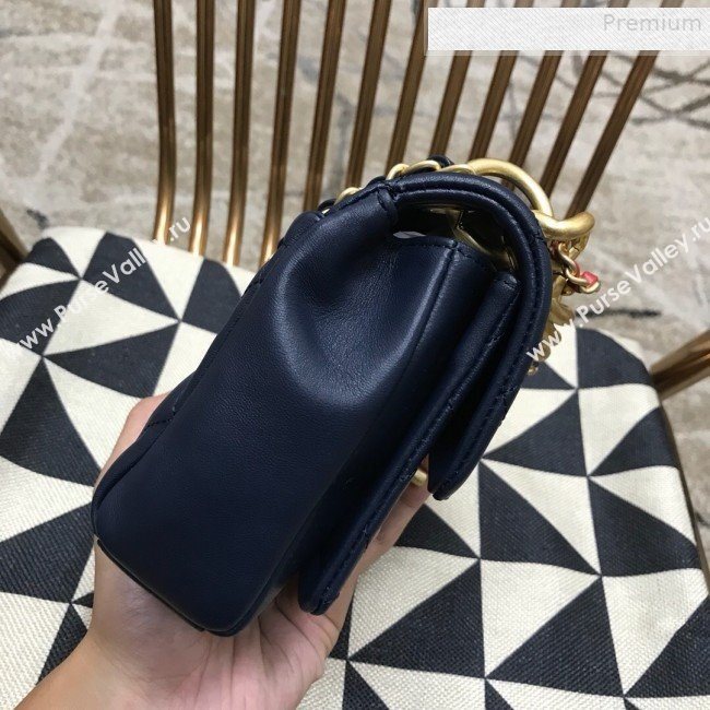 Chanel Quilted Lambskin Small Flap Bag AS0936 Blue 2019 (JDH-9081710)