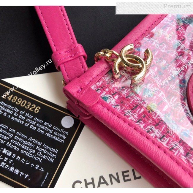 Chanel PVC and Tweed Small Pouch AP0359 Pink 2019 (SSZ-9081722)