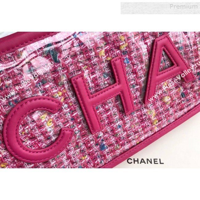 Chanel PVC and Tweed Small Pouch AP0359 Pink 2019 (SSZ-9081722)