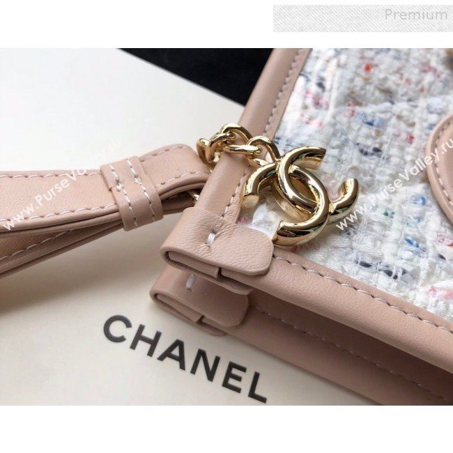 Chanel PVC and Tweed Small Pouch AP0359 Nude 2019 (SSZ-9081724)