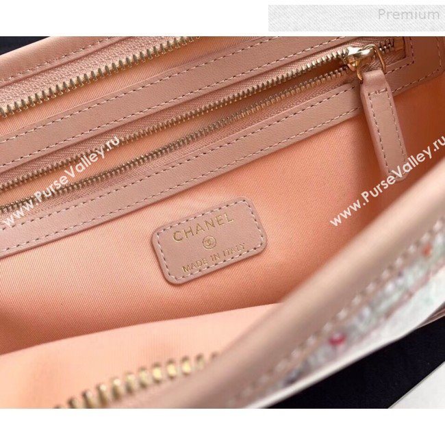 Chanel PVC and Tweed Small Pouch AP0359 Nude 2019 (SSZ-9081724)