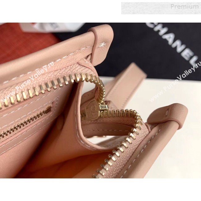 Chanel PVC and Tweed Large Pouch AP0360 Nude 2019 (SSZ-9081723)