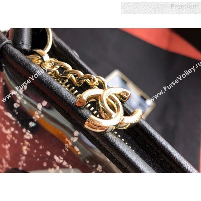 Chanel PVC and Tweed Large Pouch AP0360 Black 2019 (SSZ-9081720)