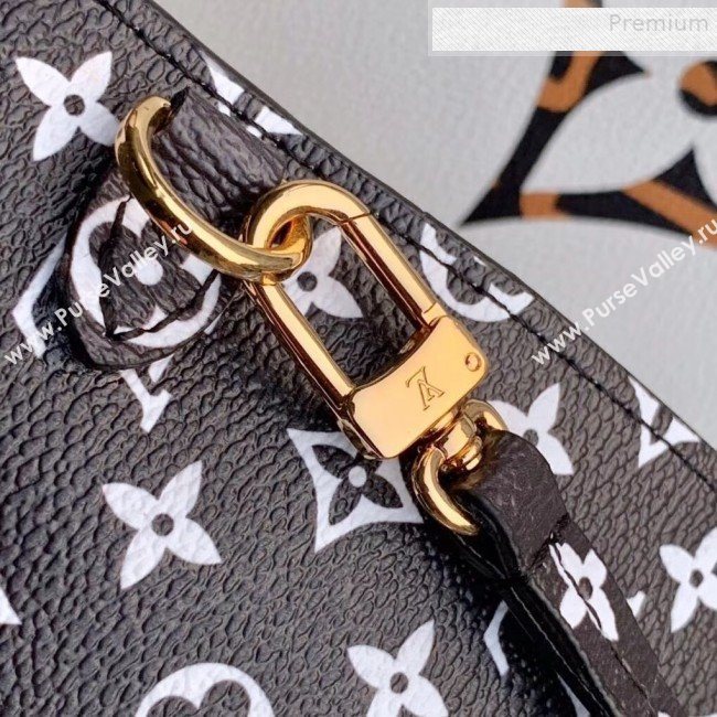 Louis Vuitton Neverfull MM Tote Bag in Animal Print Monogram M44716 White 2019 (KD-9081540)