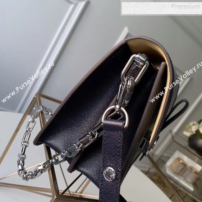 Louis Vuitton Dauphine MM Monogram Pop Print Shoulder Bag M55452 Blue 2019 (FANG-9081402)