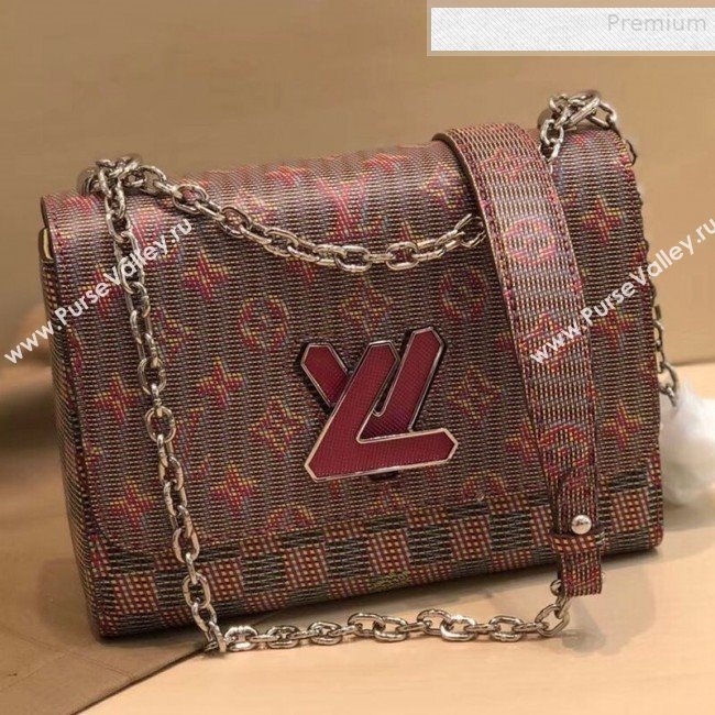 Louis Vuitton Monogram Pop Twist MM Shoulder Bag M55480 Red 2019 (GAOS-9081407)