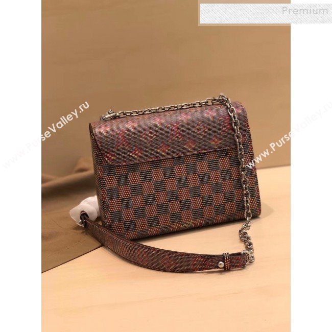 Louis Vuitton Monogram Pop Twist MM Shoulder Bag M55480 Red 2019 (GAOS-9081407)