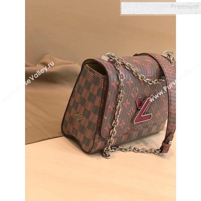 Louis Vuitton Monogram Pop Twist MM Shoulder Bag M55480 Red 2019 (GAOS-9081407)