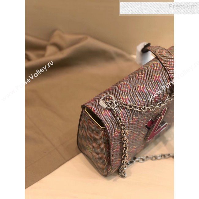 Louis Vuitton Monogram Pop Twist MM Shoulder Bag M55480 Red 2019 (GAOS-9081407)