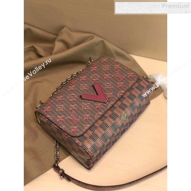 Louis Vuitton Monogram Pop Twist MM Shoulder Bag M55480 Red 2019 (GAOS-9081407)