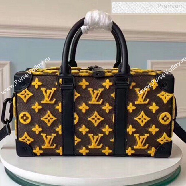 Louis Vuitton Mens Runway Box Top Handle Bag in Monogram Embroidery M44483 2019 (GAOS-9081410)