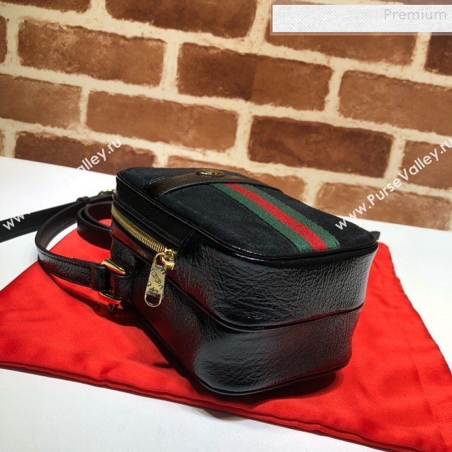 Gucci Ophidia Mini Suede Shoulder Bag 546595 Black 2019 (DLH-9081415)