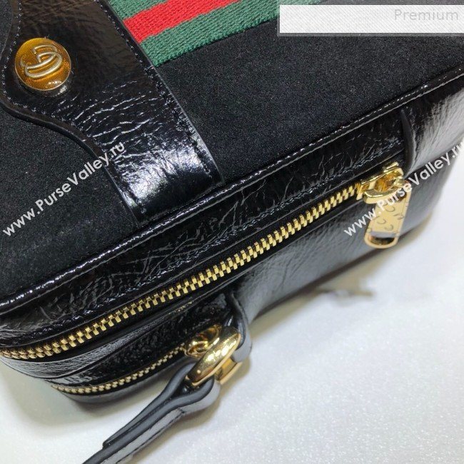 Gucci Ophidia Mini Suede Shoulder Bag 546595 Black 2019 (DLH-9081415)