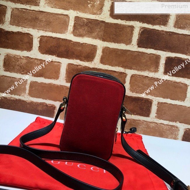Gucci Ophidia Mini Suede Shoulder Bag 546595 Red 2019 (DLH-9081416)