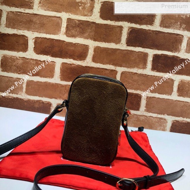 Gucci Ophidia Mini Suede Shoulder Bag 546595 Brown 2019 (DLH-9081417)