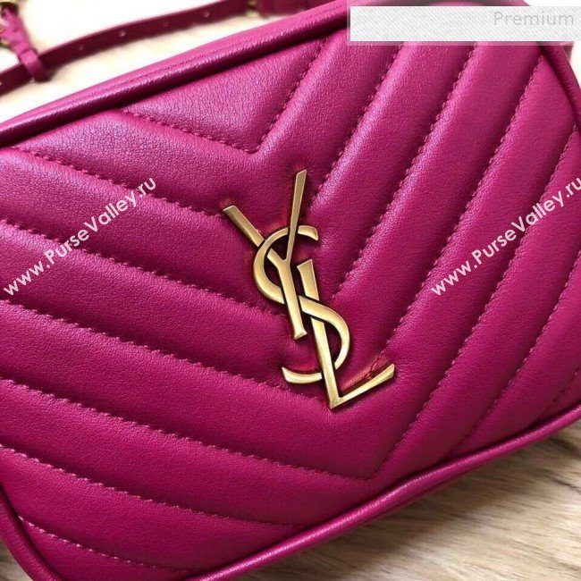 Saint Laurent Lou Belt Bag in Matelasse Leather 534817 Hot Pink 2019 (KTS-9081501)
