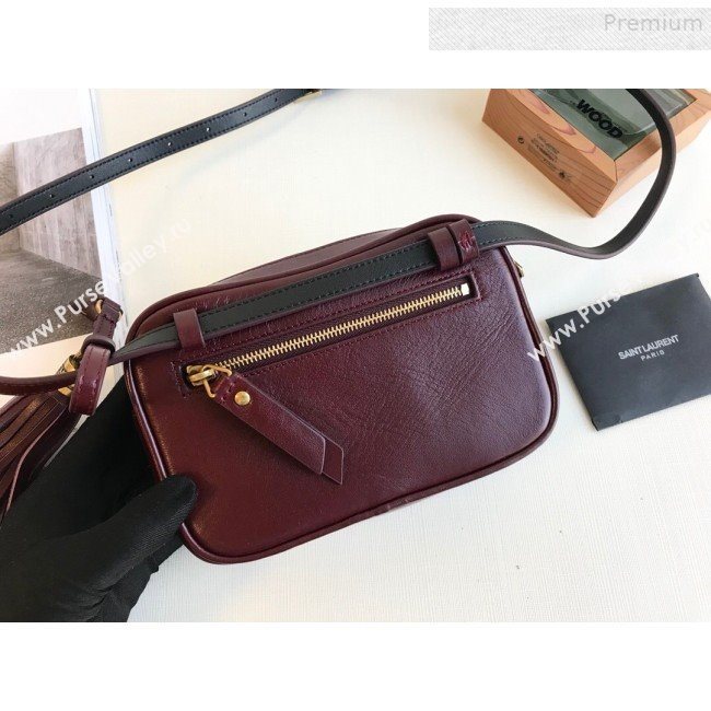 Saint Laurent Lou Belt Bag in Matelasse Leather 534817 Burgundy 2019 (KTS-9081503)