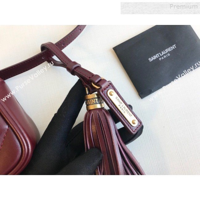 Saint Laurent Lou Belt Bag in Matelasse Leather 534817 Burgundy 2019 (KTS-9081503)