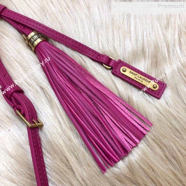 Saint Laurent Lou Camera Shoulder Bag in Quilted Leather 520534 Hot Pink 2018 (KTS-9081508)