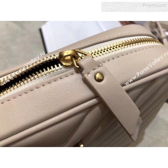 Saint Laurent Lou Camera Shoulder Bag in Quilted Leather 520534 Nude 2018 (KTS-9081509)