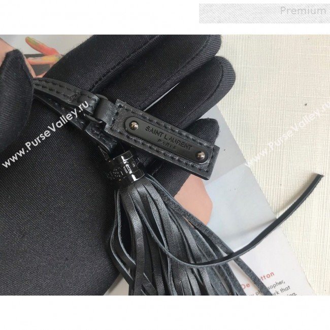 Saint Laurent Lou Camera Shoulder Bag in Quilted Leather 520534 All Black  2018 (KTS-9081505)
