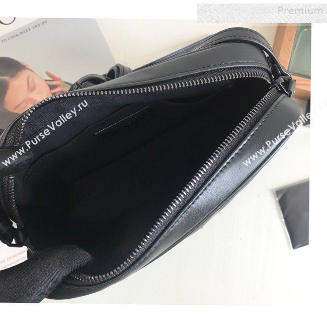 Saint Laurent Lou Camera Shoulder Bag in Quilted Leather 520534 All Black  2018 (KTS-9081505)