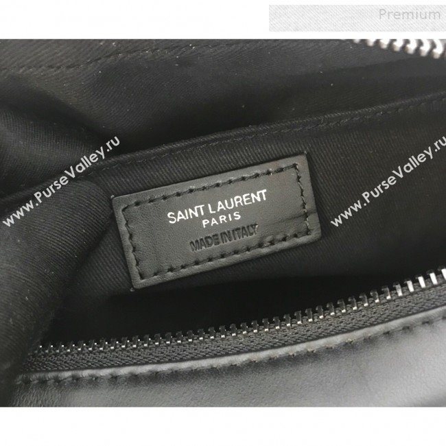 Saint Laurent Lou Camera Shoulder Bag in Quilted Leather 520534 All Black  2018 (KTS-9081505)